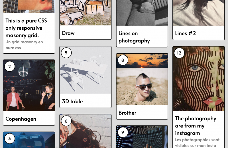 Css only Masonry w/ flexbox