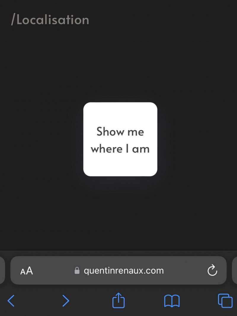 Just a code that show you where you are