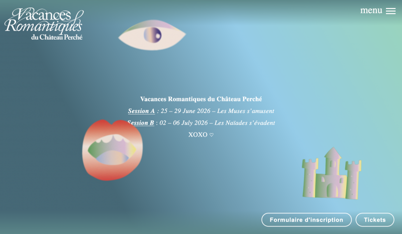 Les Vacances Romantiques du Château Perché Festival 2026 #siteweb
